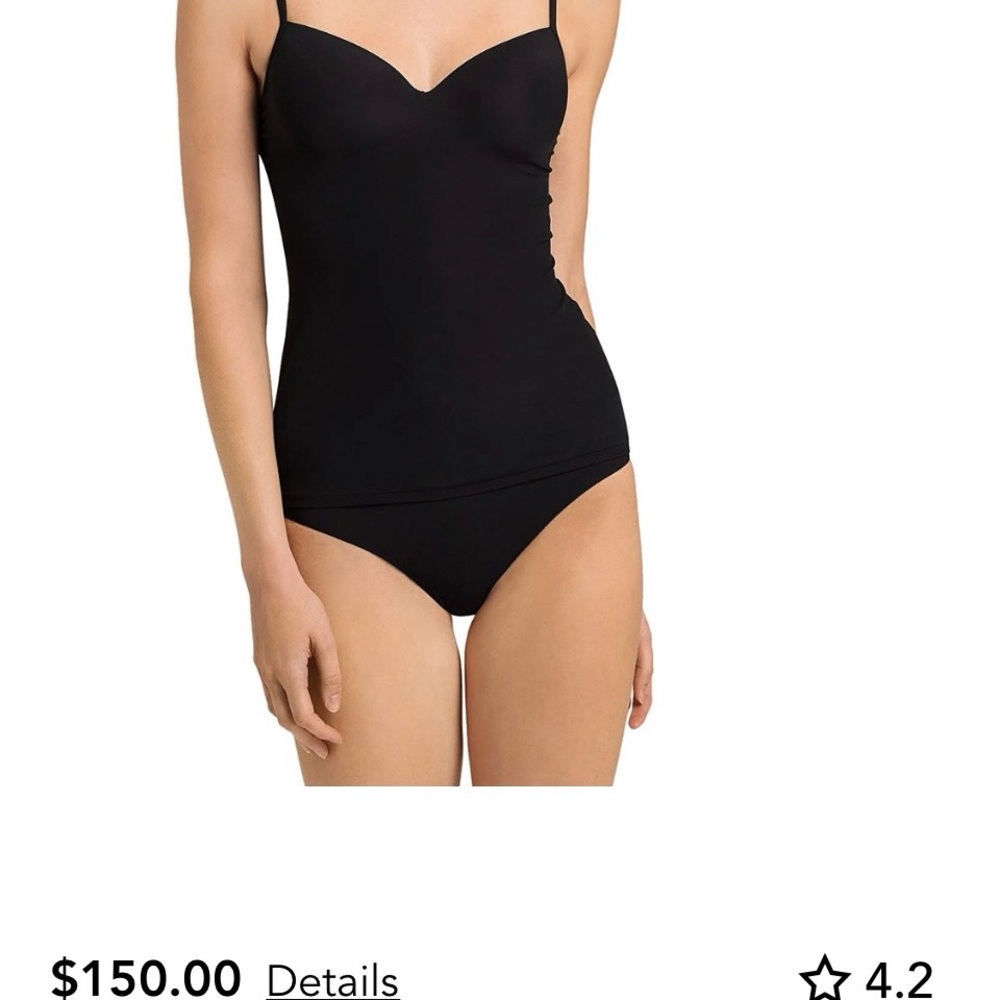 Hanro Allure Cami, Black size 34B. Excellent condition.